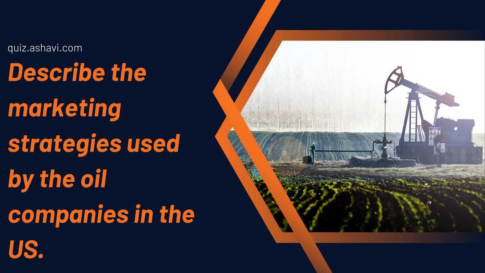 Describe the marketing strategies used by the oil companies in the US.